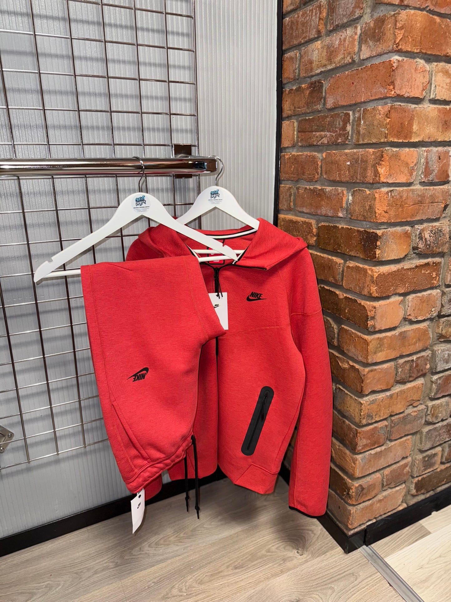 Nike Old Season Tech Fleece Tracksuit Light University Red