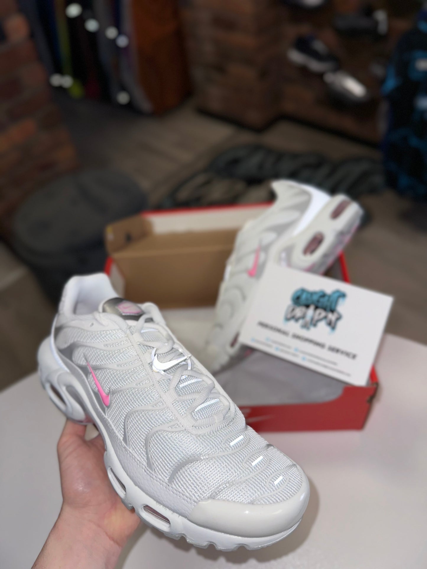 Nike Air Max Plus TN White Pink Rise 2024