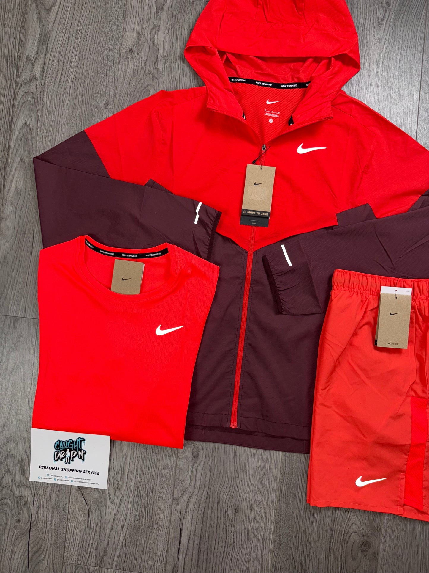 Nike 3 Piece Windrunner Crimson Red | Beetroot Set