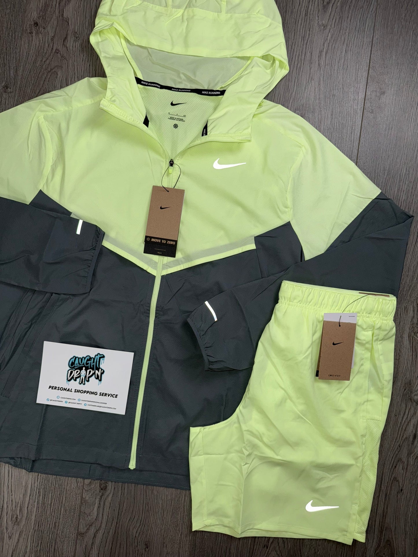 Nike Windrunner Barely Volt | Smoke Grey Set