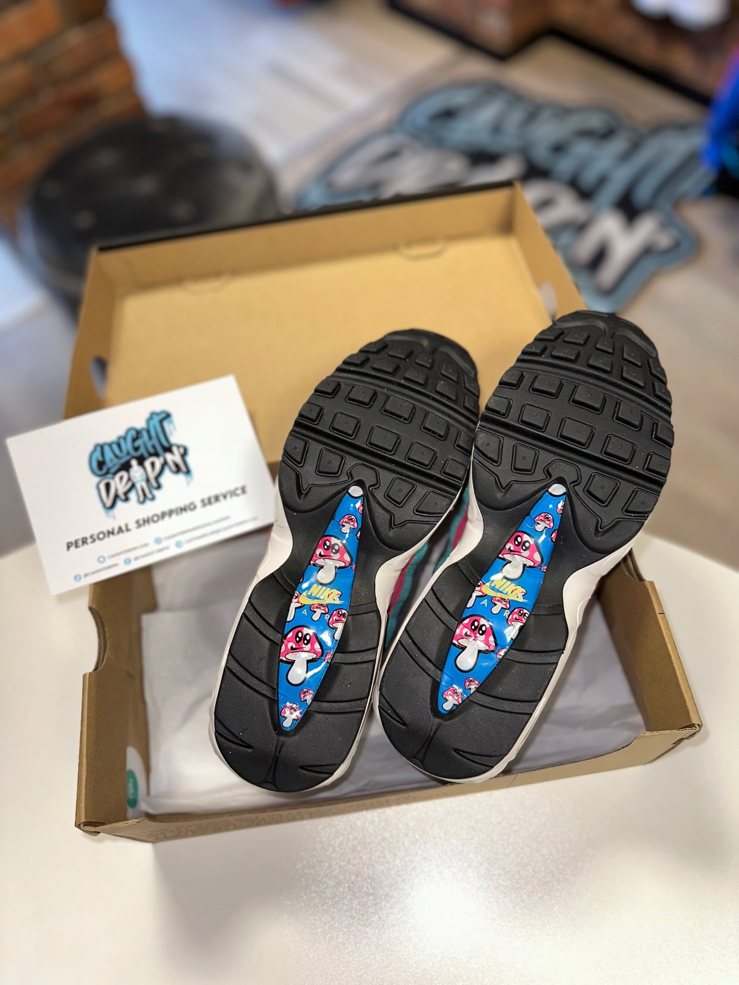 Nike Air Max 95’s Air Sprung Grey Aqua Pink 2022