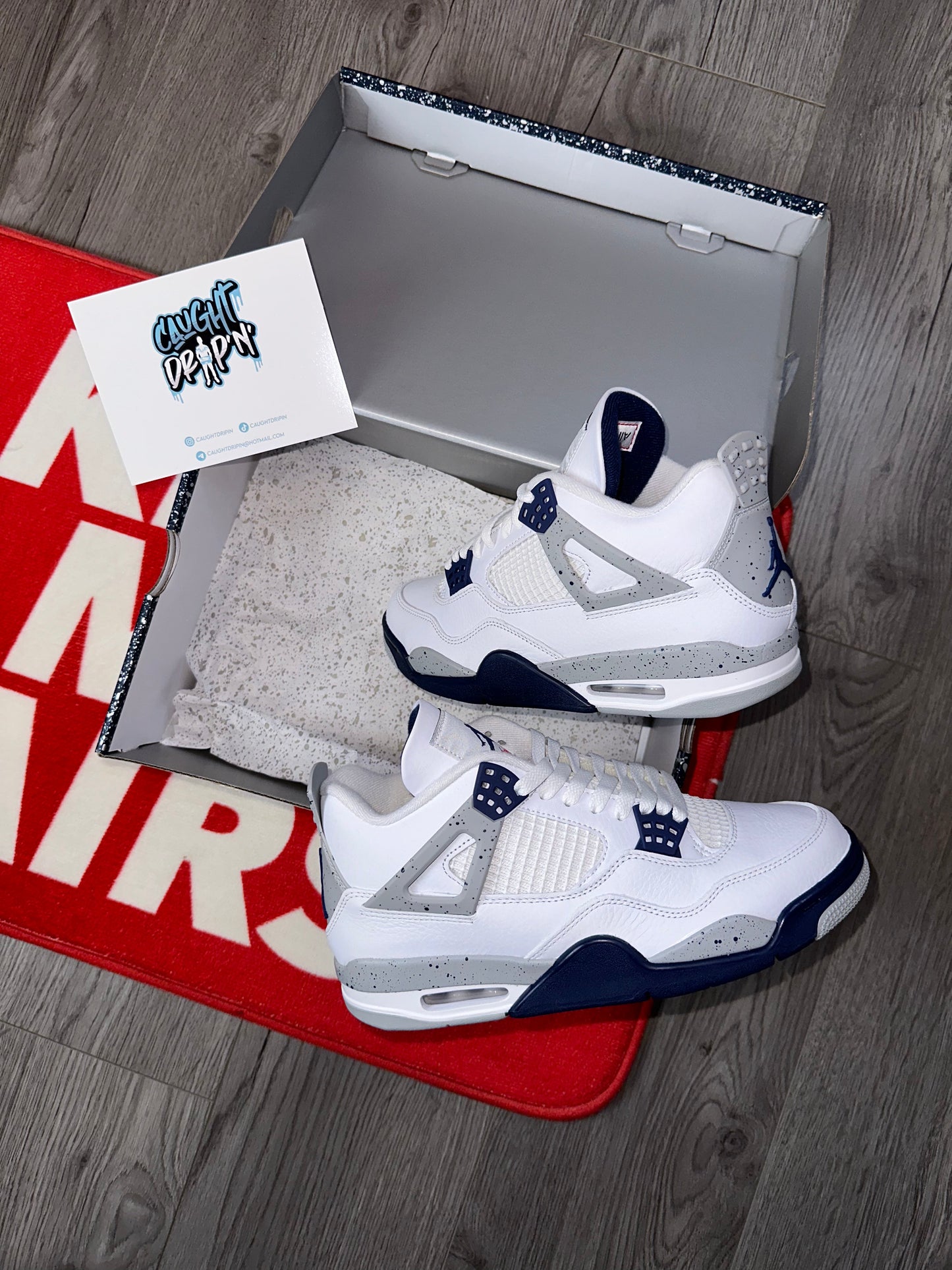 Jordan 4 White Midnight Navy 2022