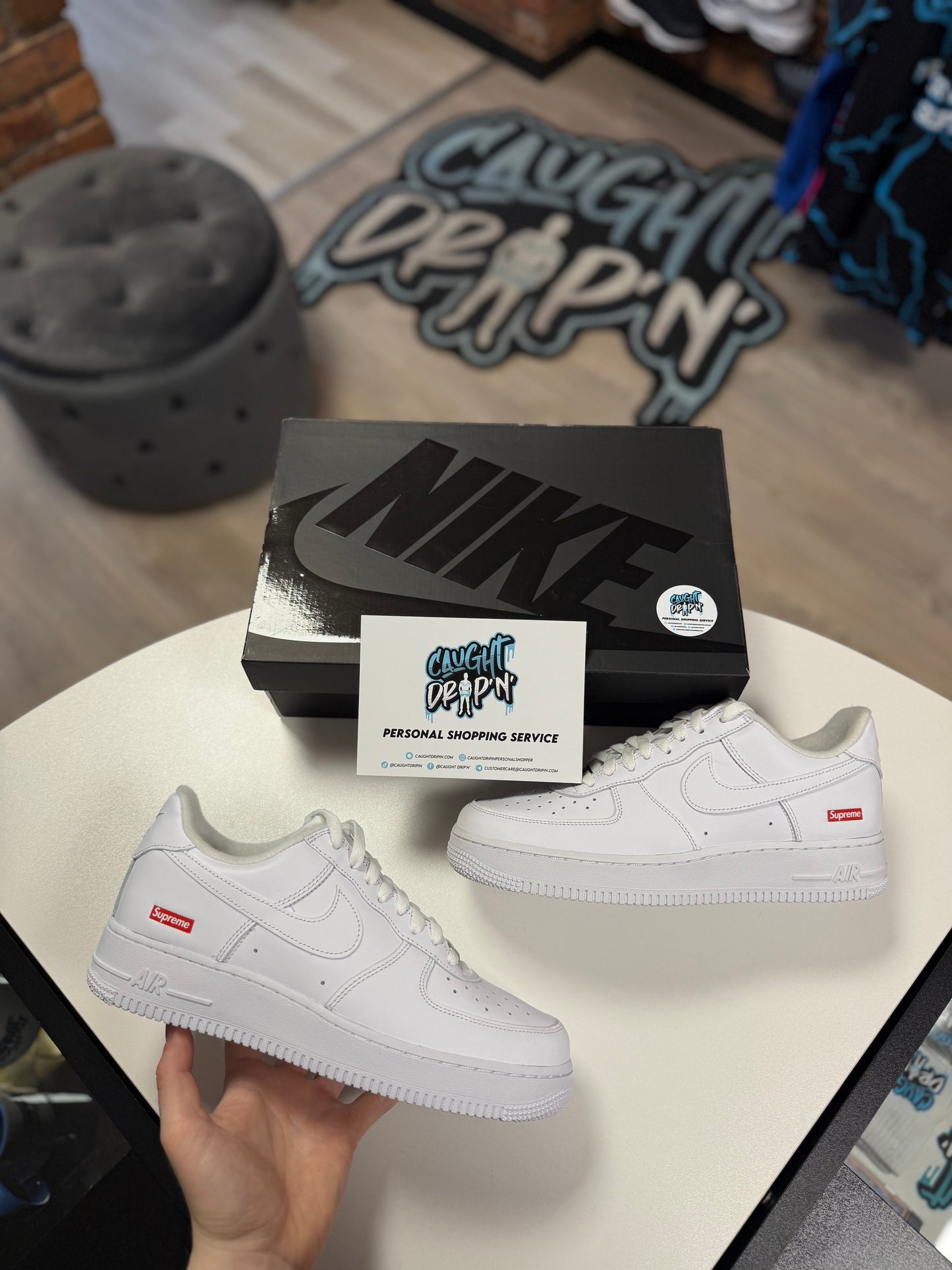 Nike Air Force 1 Triple White Supreme