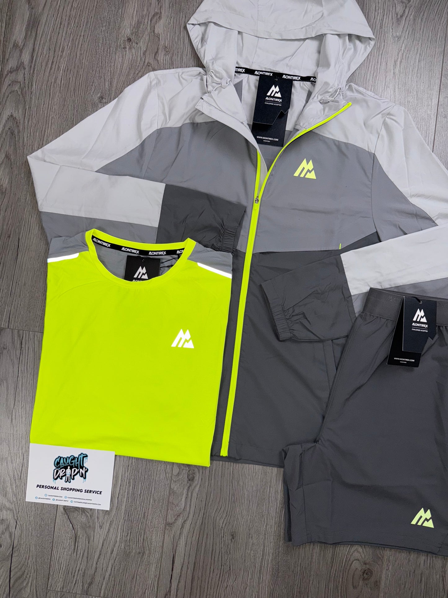 Montirex 3 Piece Breeze Windrunner Iron Grey, OG Neon Set