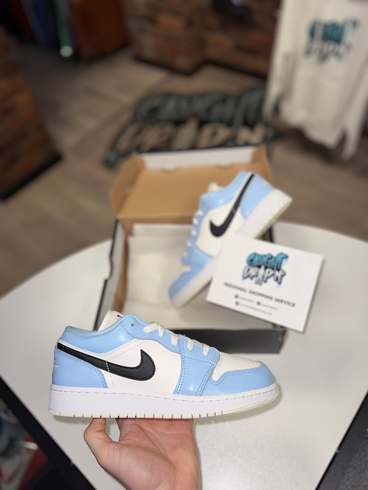 Jordan 1 Low Ice Blue GS