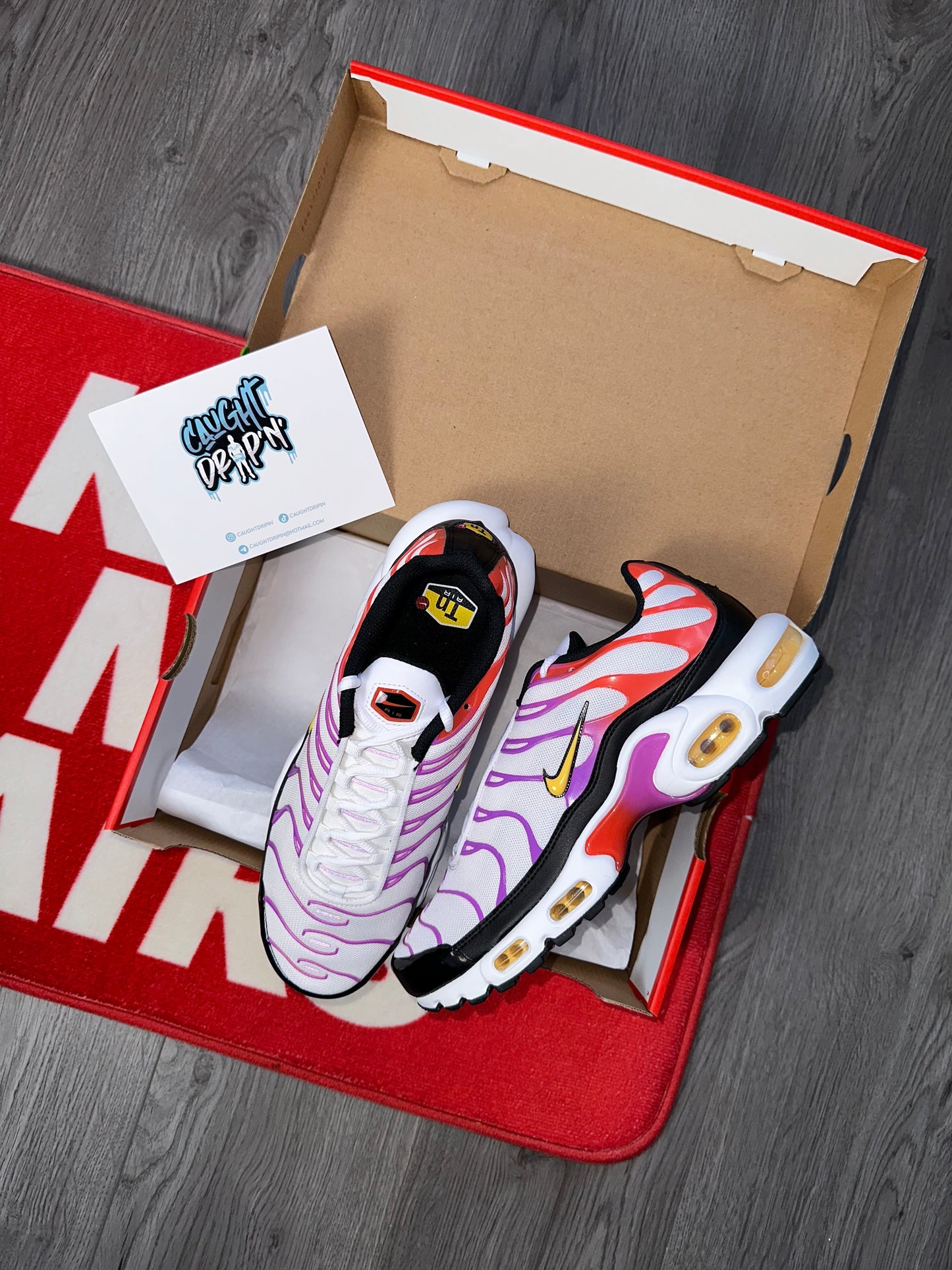 Nike Air Max Plus TN White, Red, Purple Pulse 2023