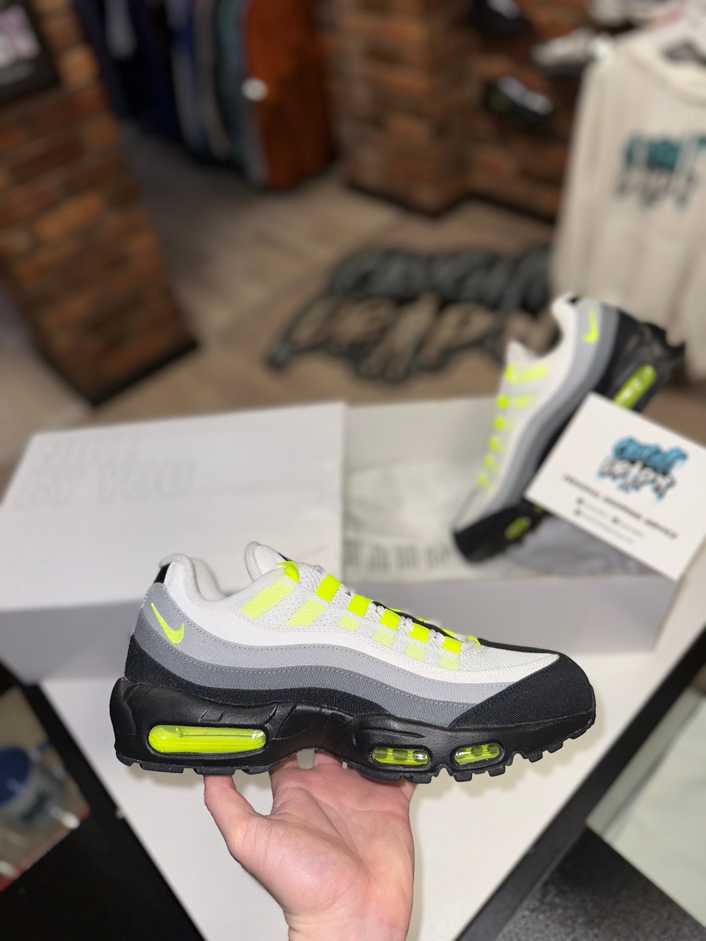 Nike Air Max 95’s “By You” White | Neon (Custom Made) 2023