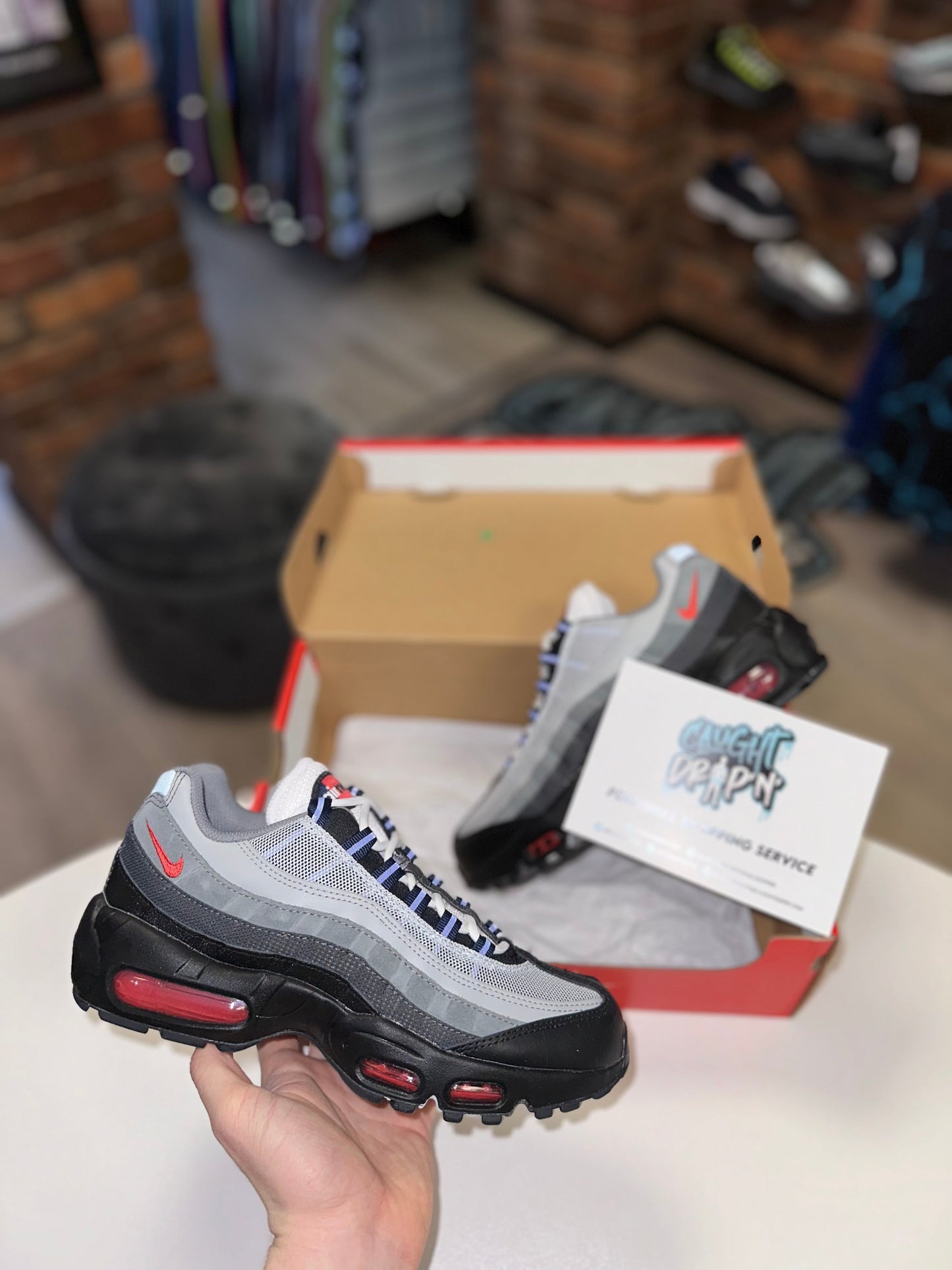 Nike Air Max 95’s Smoke Grey | Track Red 2023
