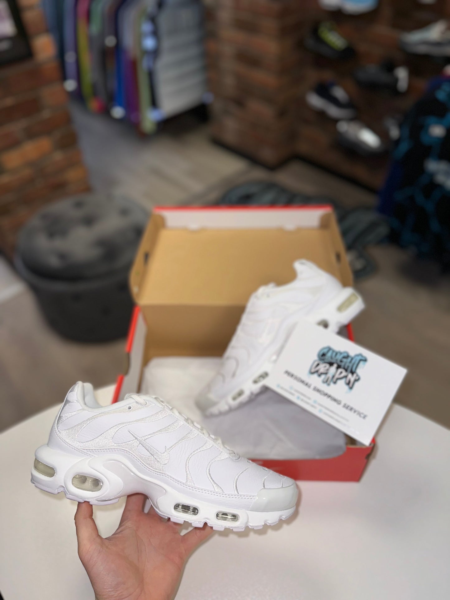 Nike Air Max Plus TN Triple White Leather 2018