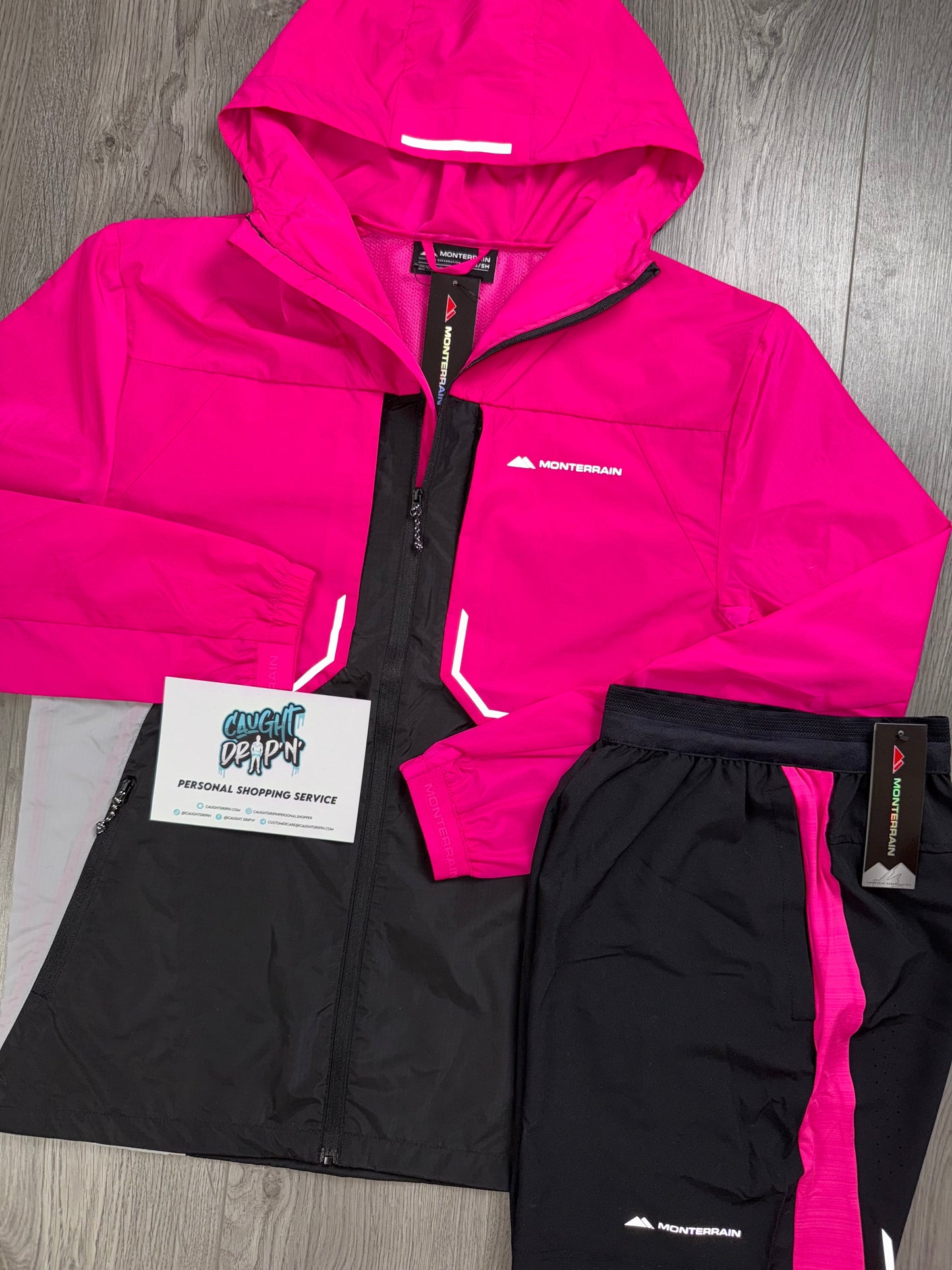Monterrain Chase Windrunner Set Hyper Pink | Black