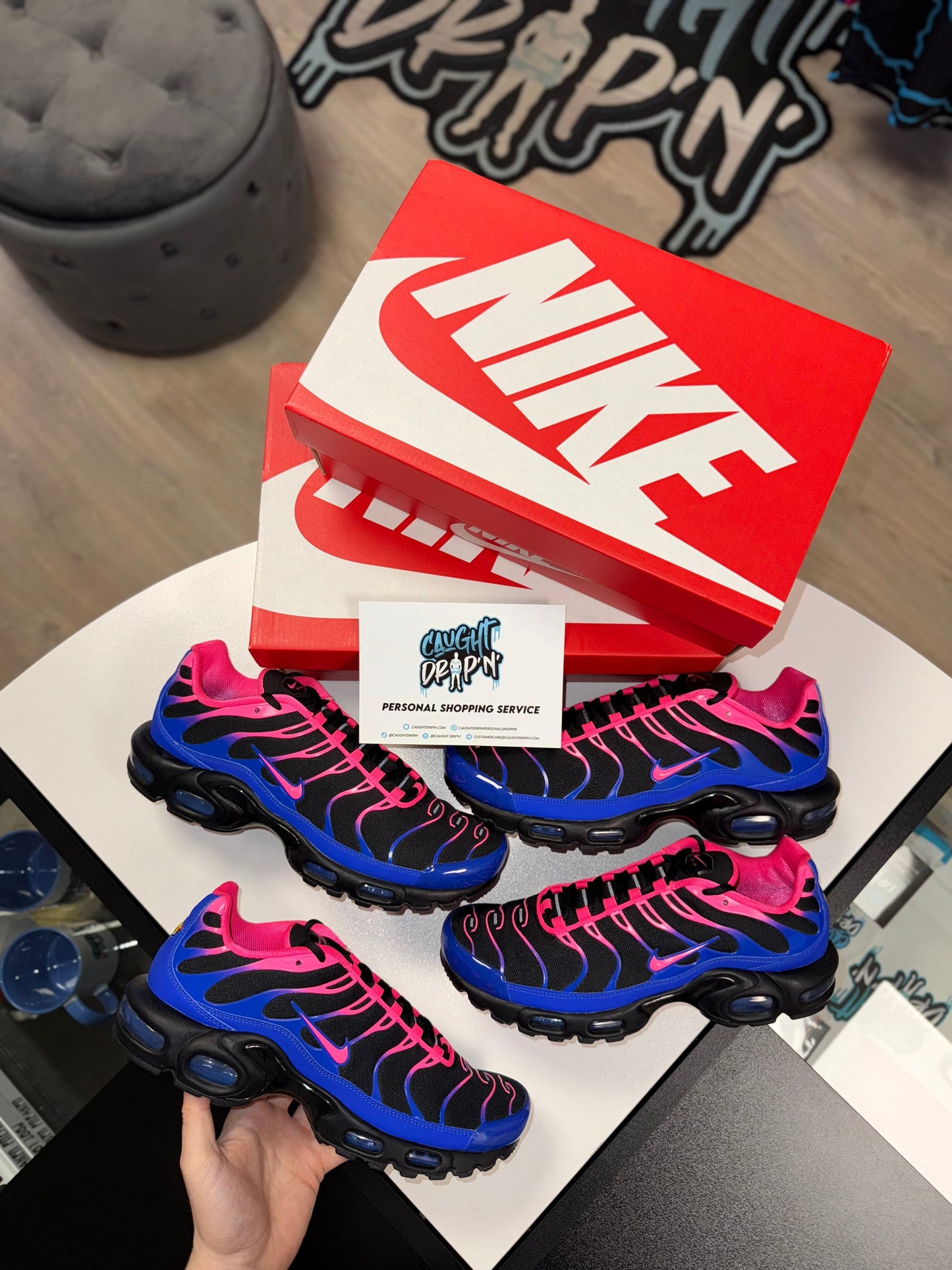 Nike Air Max Plus TN Black, Hyper Pink | Racer Blue 2025