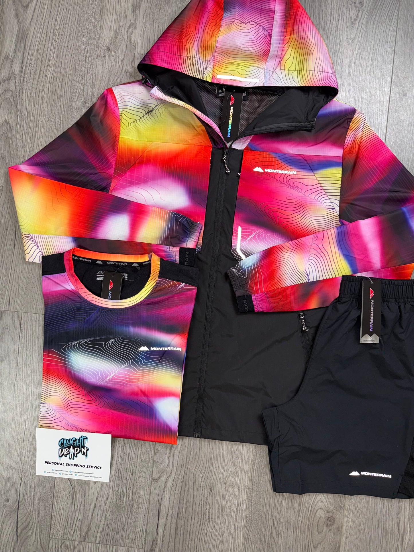 Monterrain 3 Piece Chase Windrunner Set Multi Colour | Black