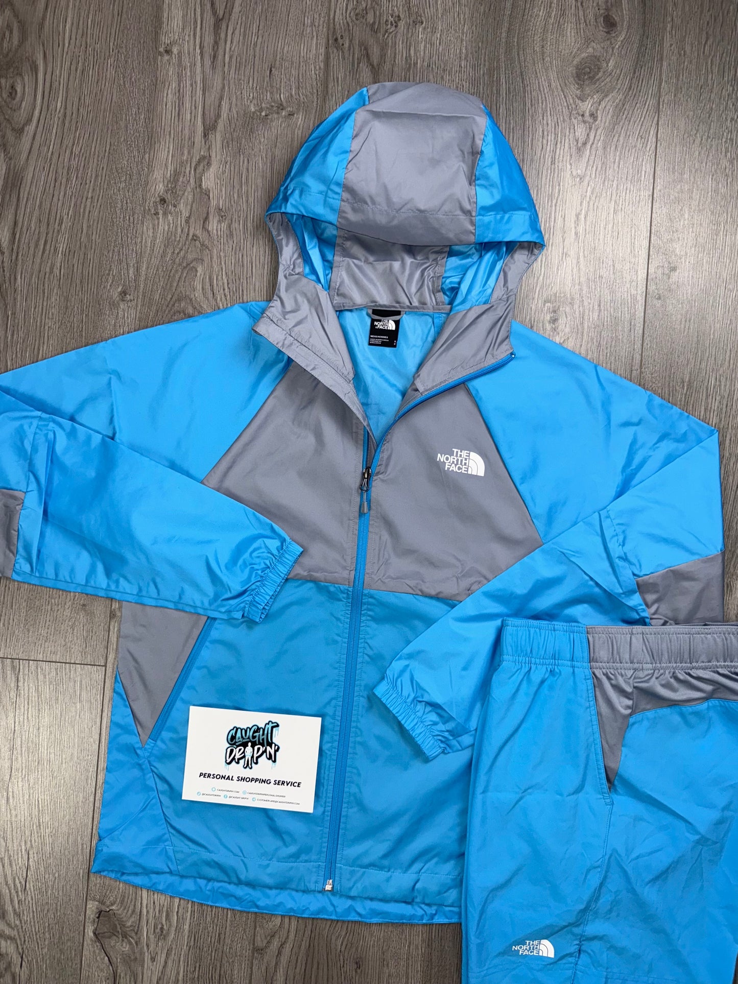 The Northface Performance Windrunner Set Blue | Grey
