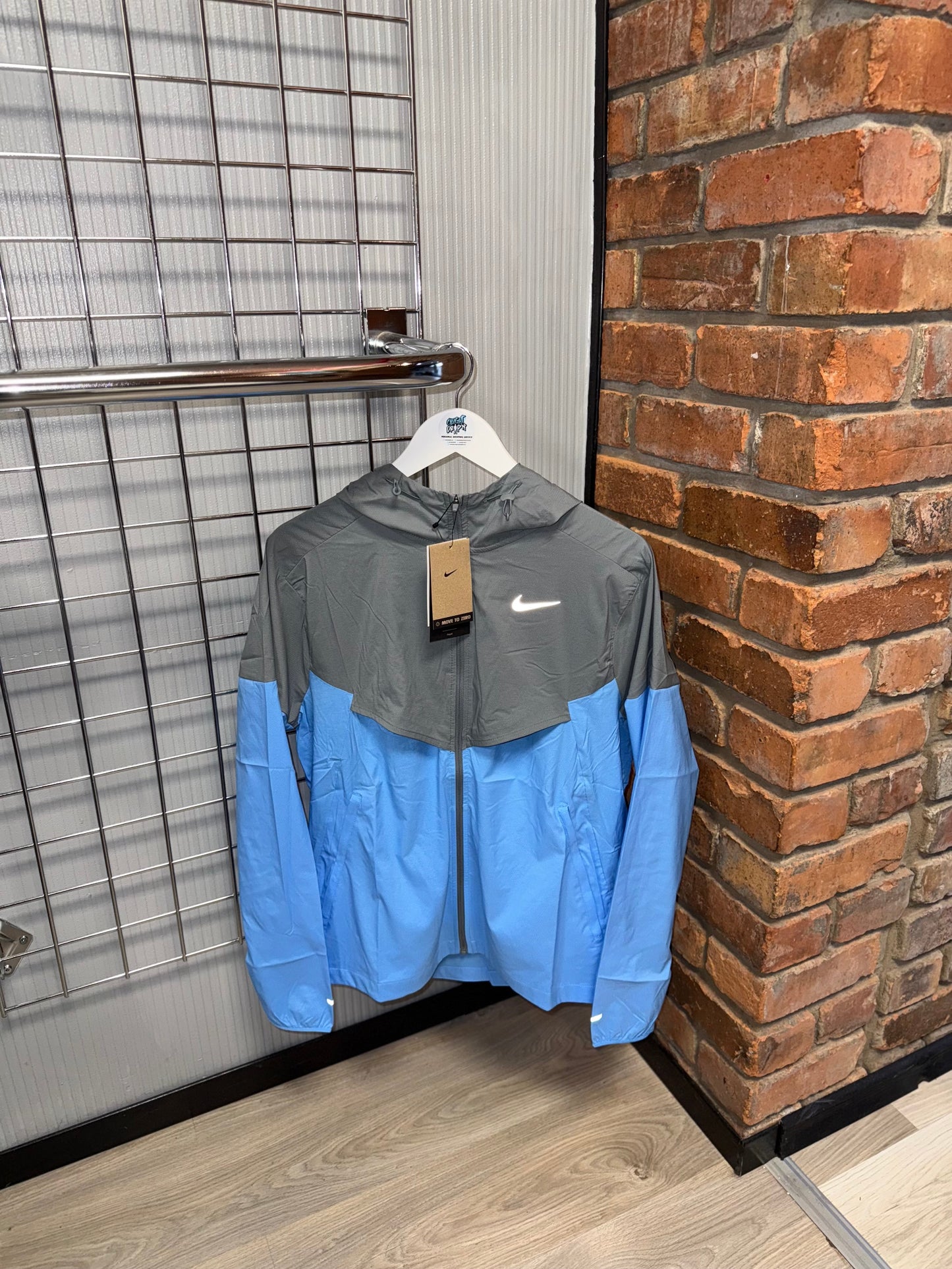 Nike Windrunner Jacket Cool Grey | University Blue