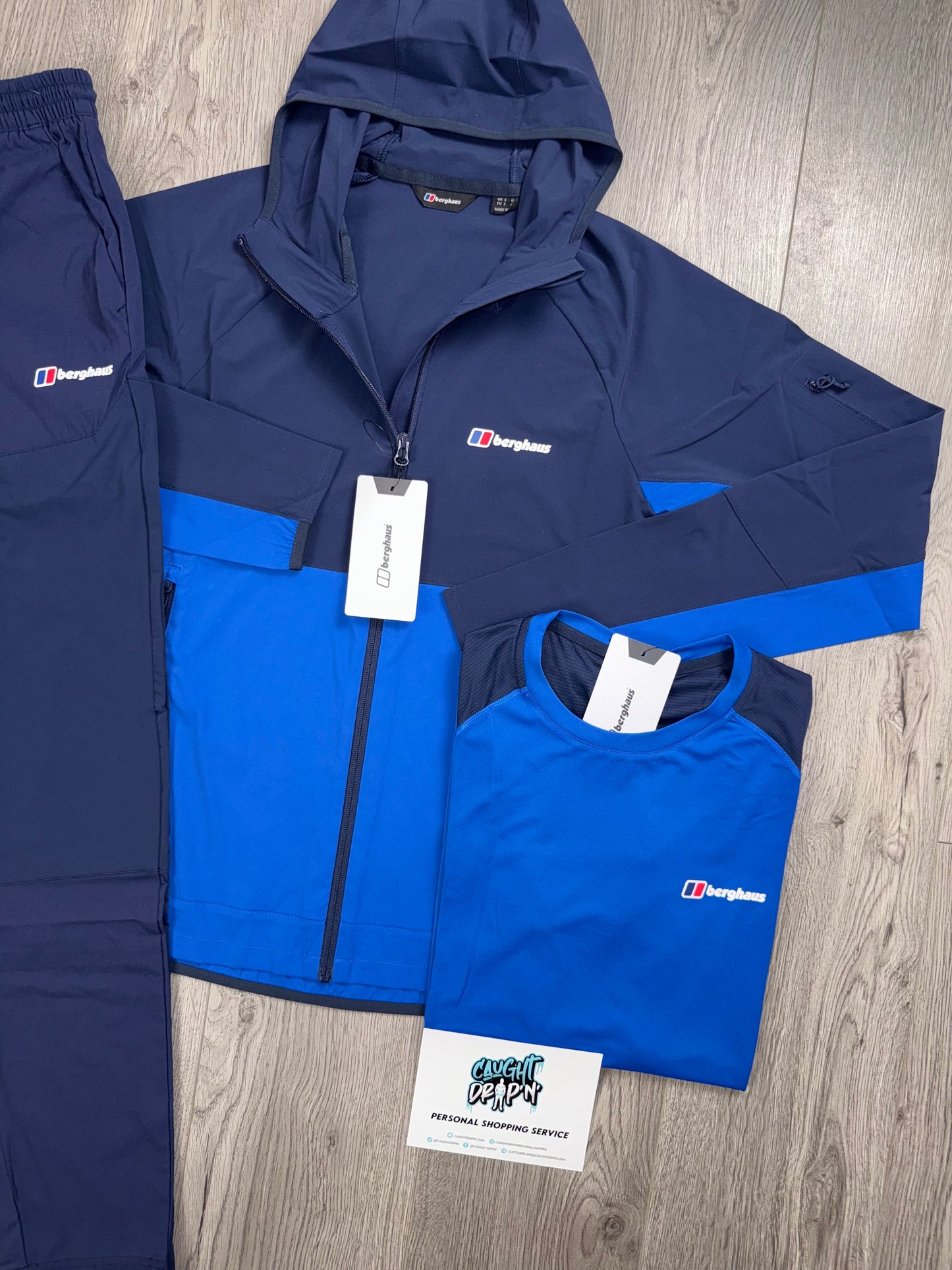 Berghaus 3 Piece Theran Obsidian | Royal Blue Tracksuit