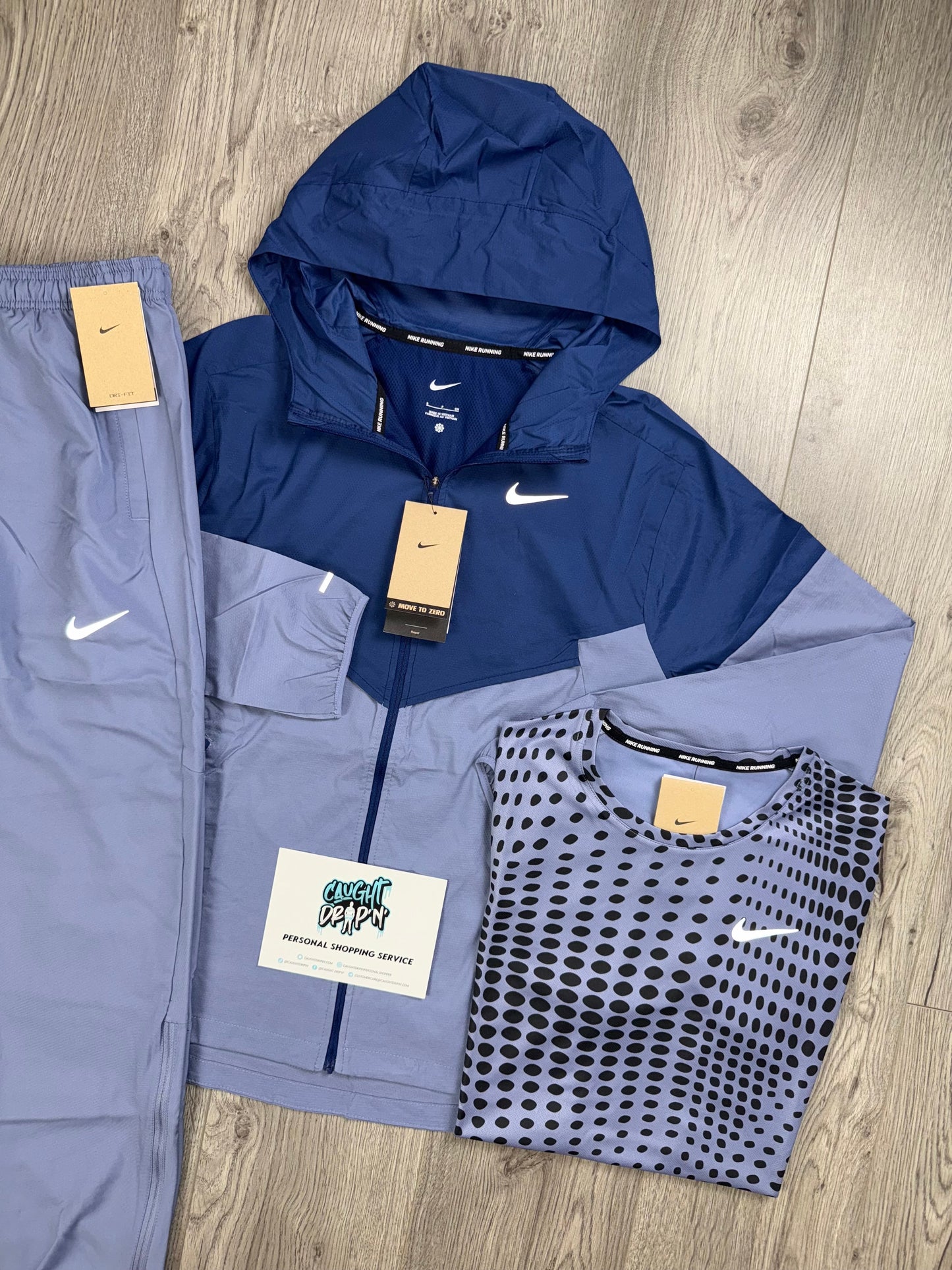 Nike 3 Piece Windrunner Navy | Indigo Tracksuit
