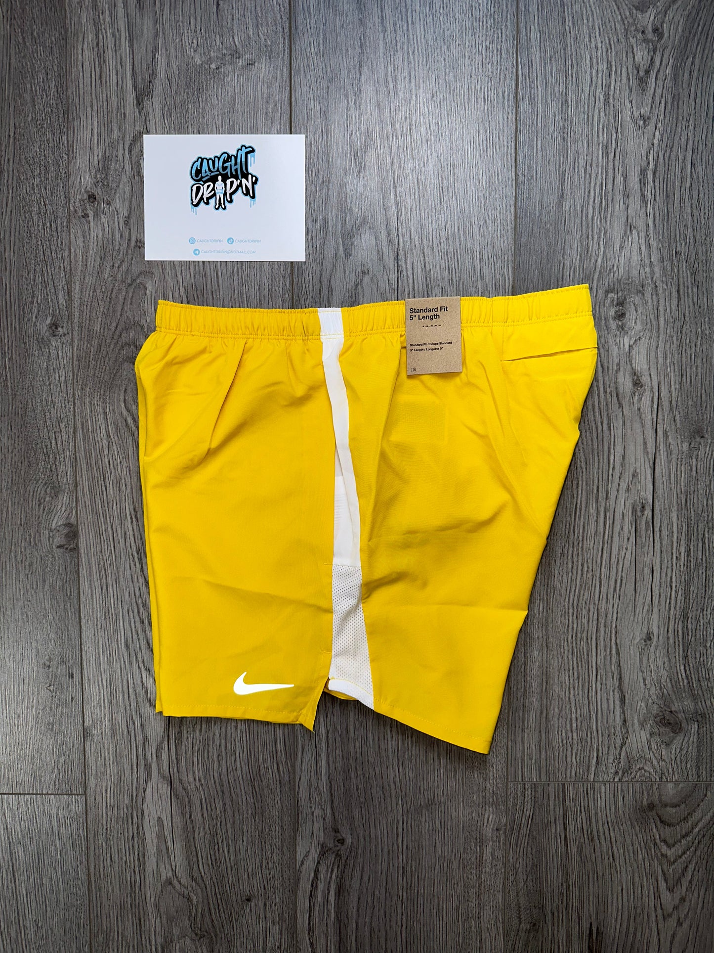 Nike Challenger 5” Sulphur Yellow Shorts Only