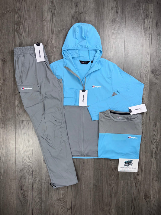 Berghaus 3 Piece Theran Light Grey | Baby Blue Tracksuit