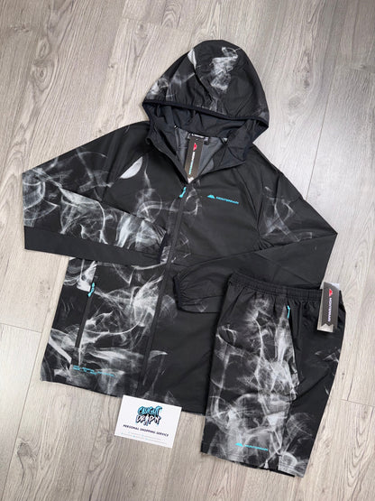 Monterrain Windrunner Set Black Smoke | Tiffany Blue