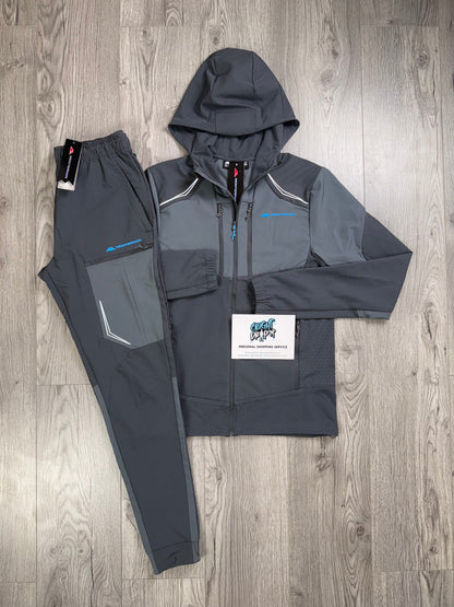 Monterrain Woven Slate Grey | Diva Blue Tracksuit