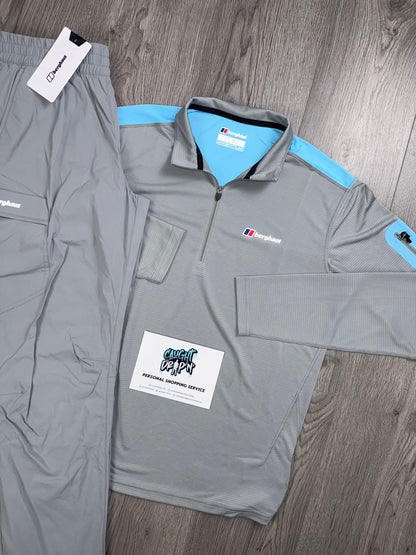Berghaus Tech Half Zip Light Grey | Baby Blue Tracksuit