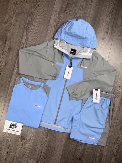 Berghaus 3 Piece Light Windrunner Set Baby Blue | Iron Grey
