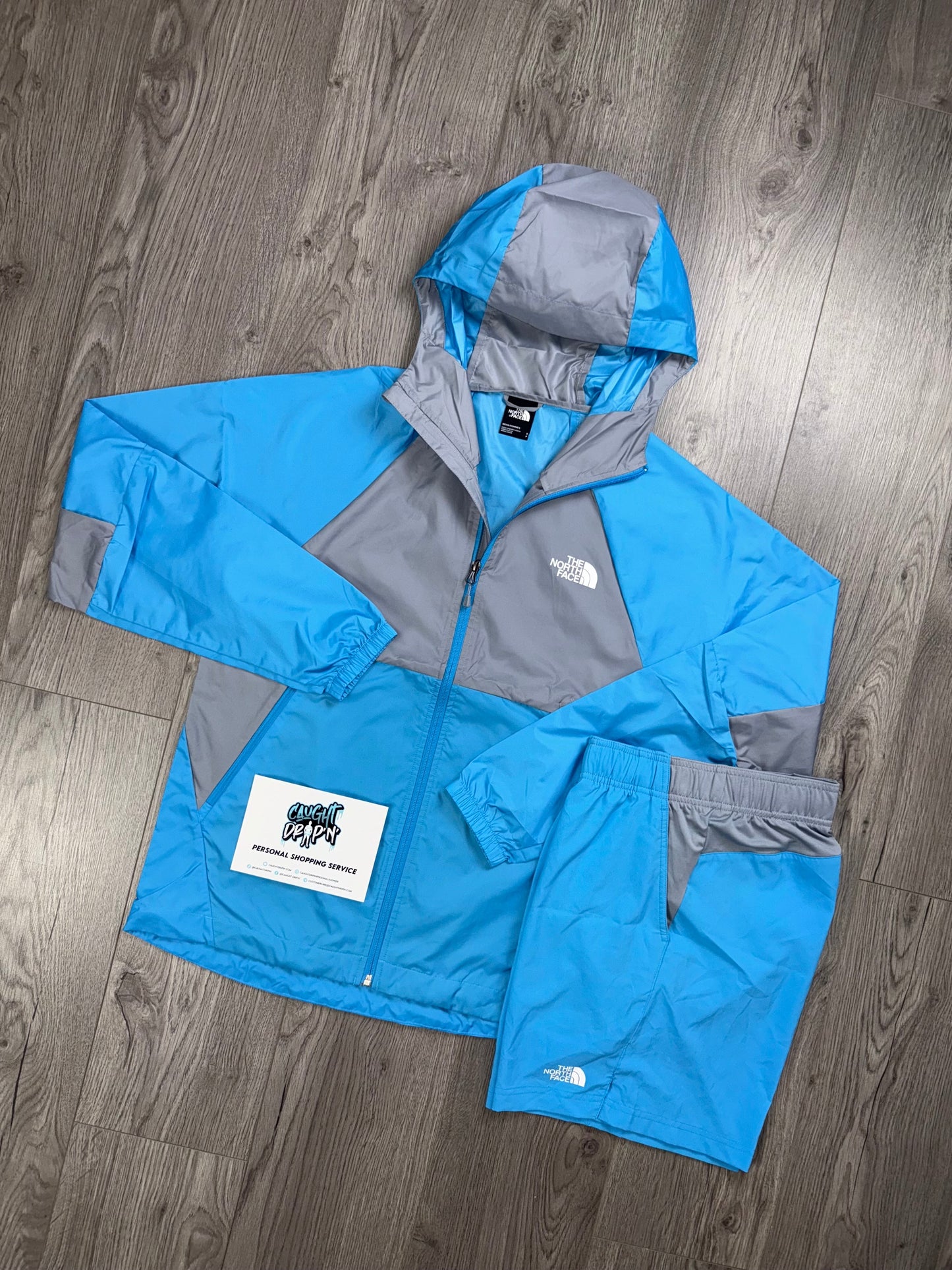 The Northface Performance Windrunner Set Blue | Grey