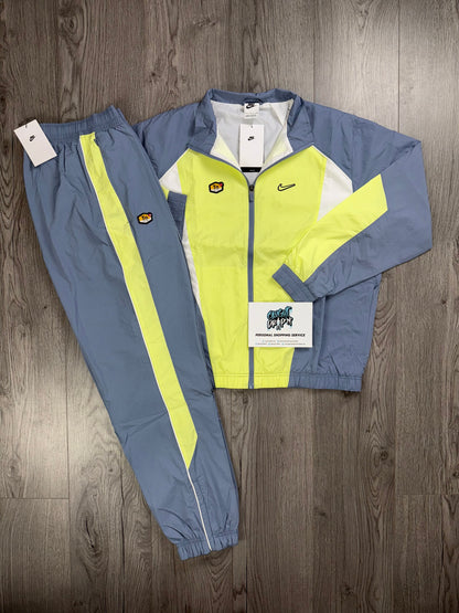 Nike TN Slate Blue, Lime Twist Tracksuit (Oversized Fit. Recommend Sizing Down)