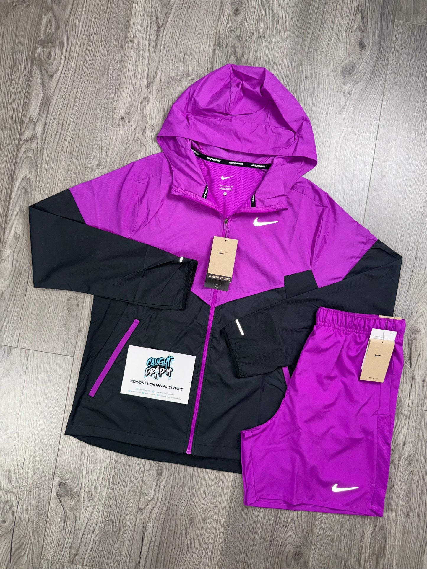 Nike Windrunner Grape Purple | Black Set