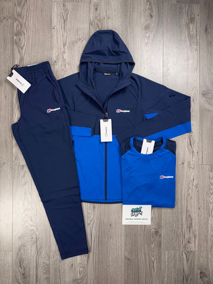 Berghaus 3 Piece Theran Obsidian | Royal Blue Tracksuit