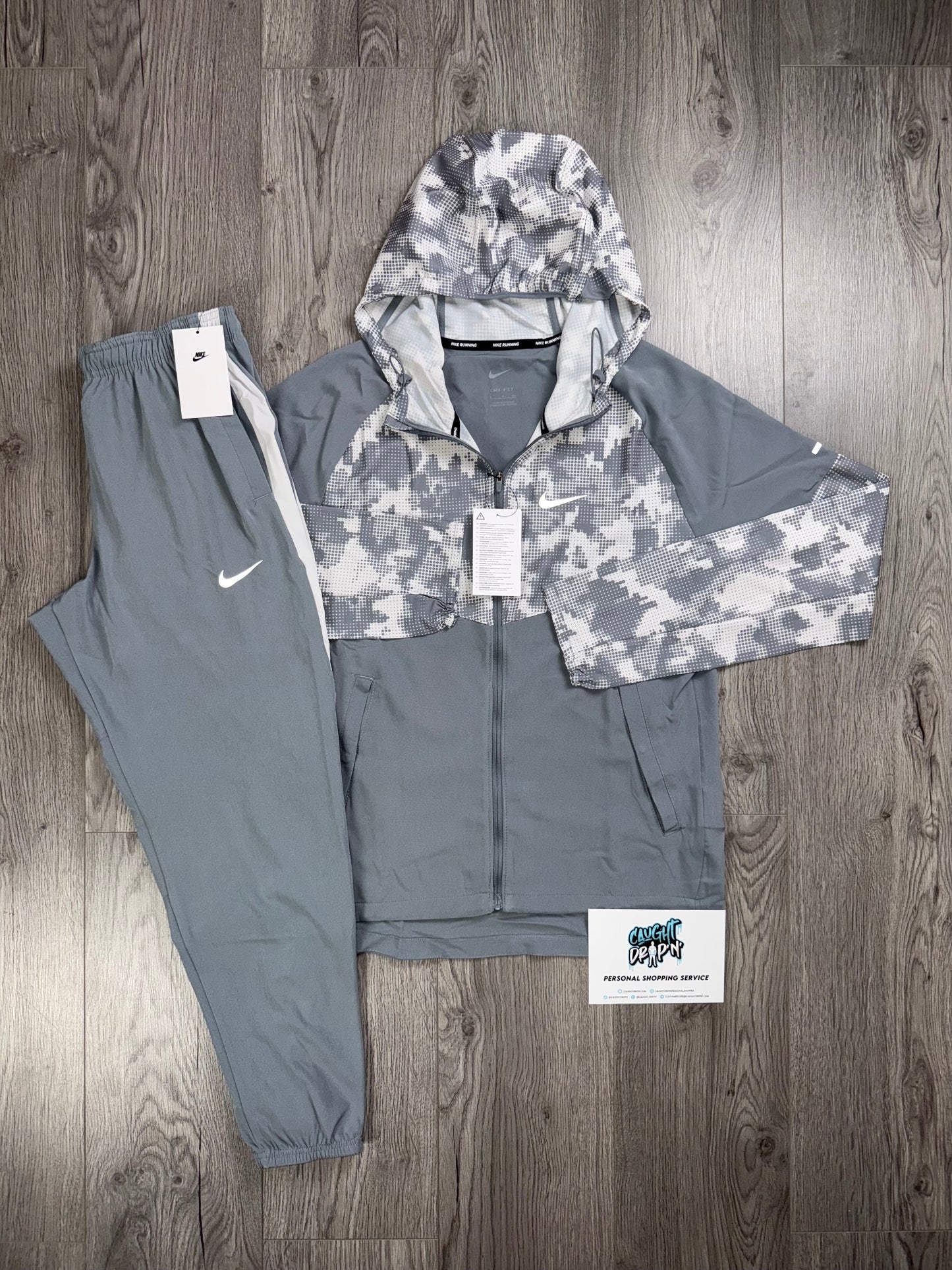 Nike Repel Miler Tracksuit Grey | White Camo