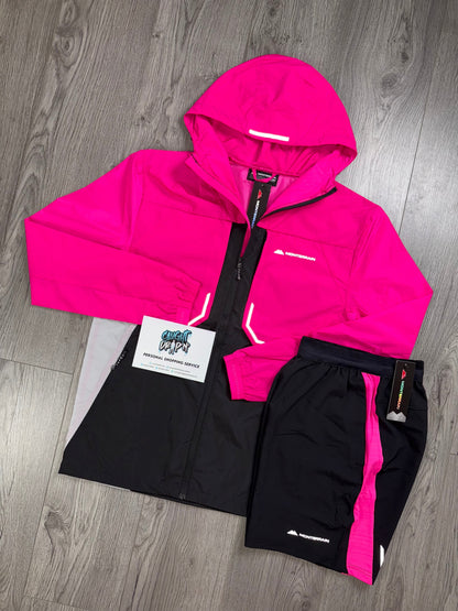 Monterrain Chase Windrunner Set Hyper Pink | Black
