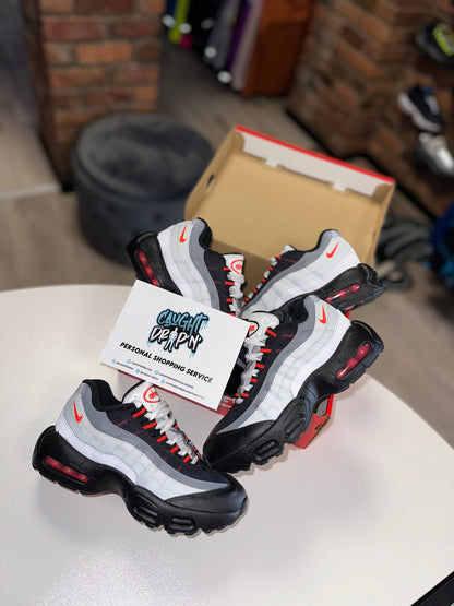 Nike Air Max 95’s Children PS Black, White, University Red 2024