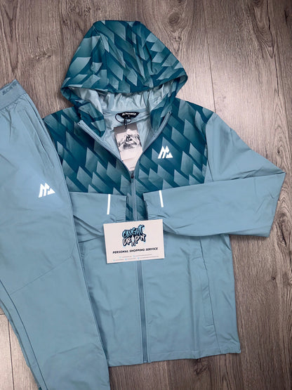 Montirex Charge Windrunner Tracksuit Teal Grid
