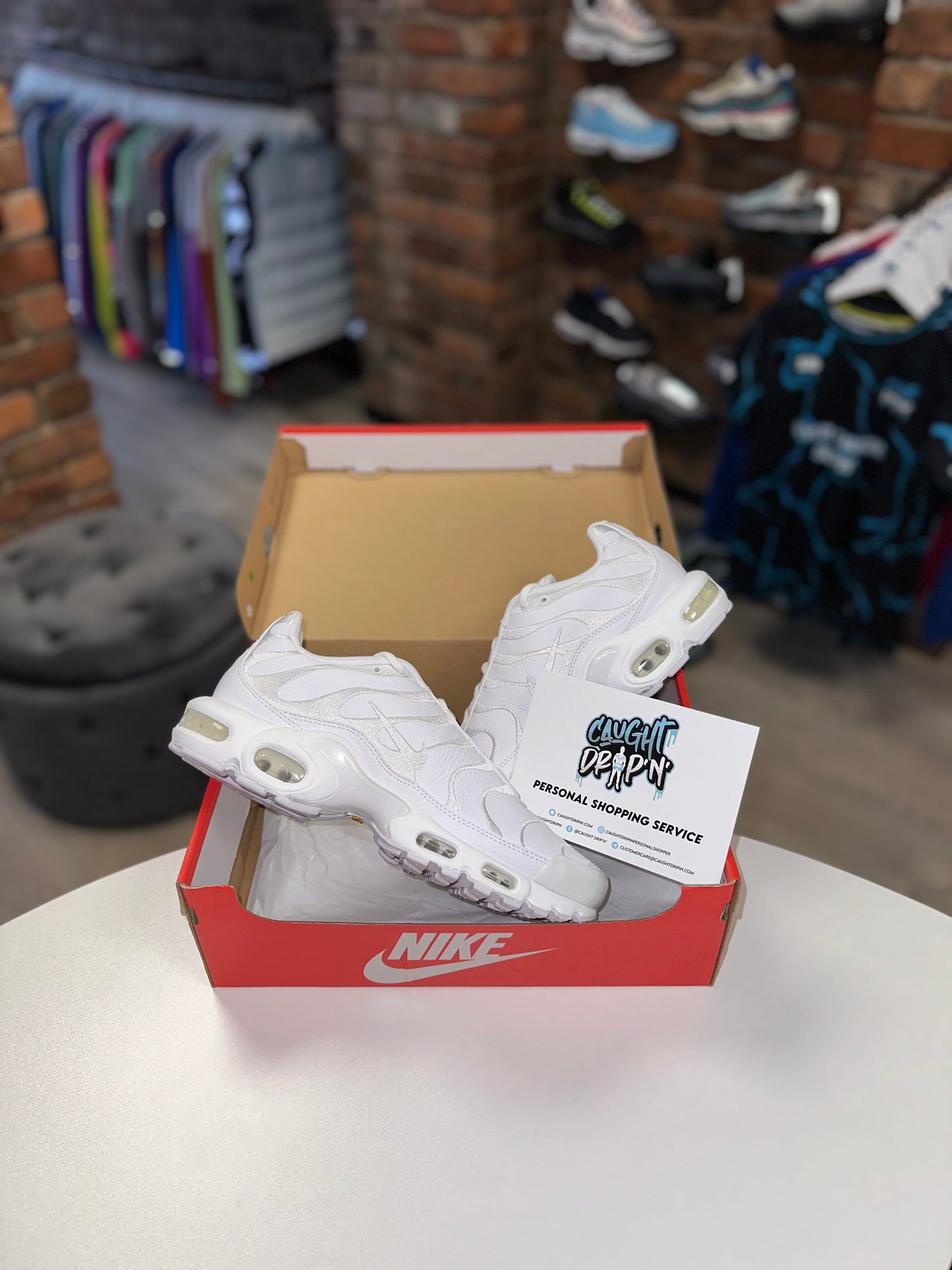 Nike Air Max Plus TN Triple White Leather 2018