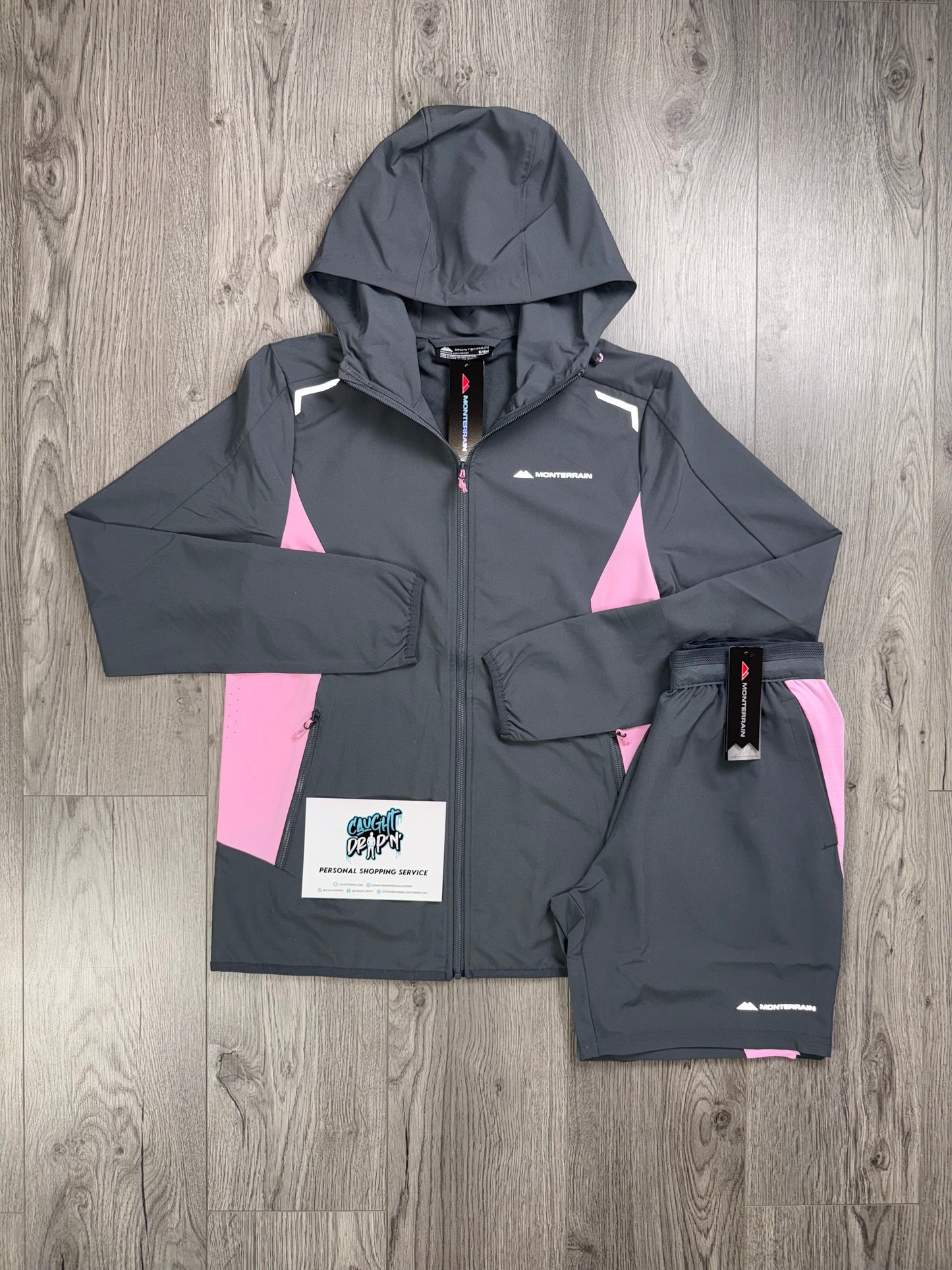Monterrain Windrunner Set Iron Grey | Pink Foam