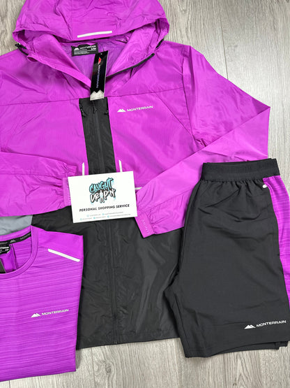 Monterrain 3 Piece Windrunner Set Purple | Black