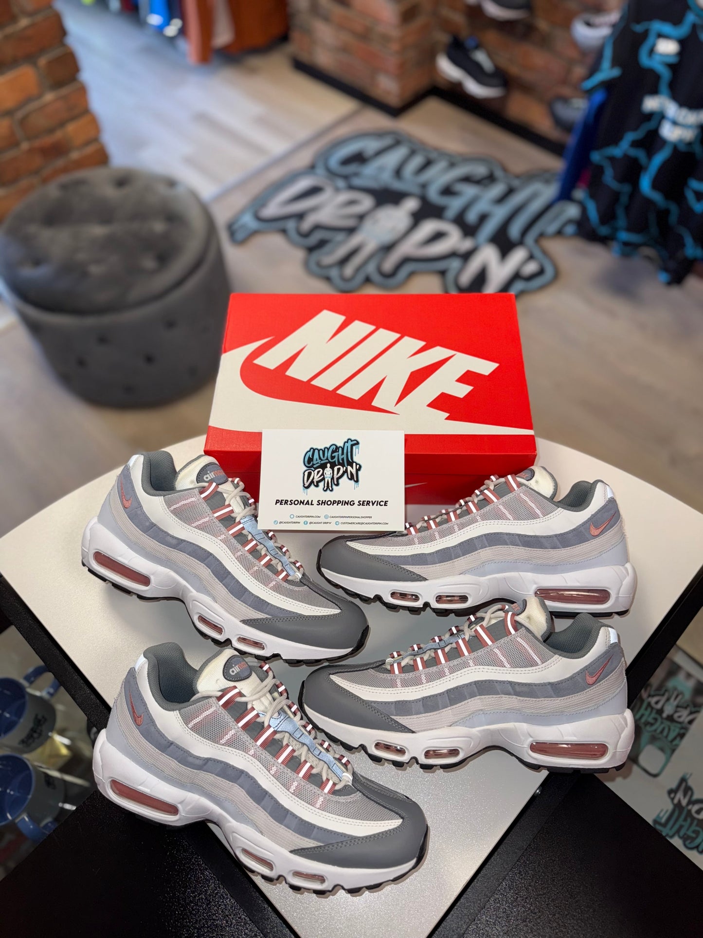 Nike Air Max 95’s Vast Grey | Red Stardust 2023