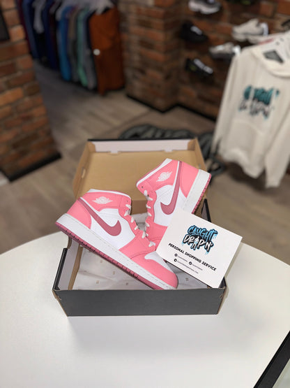 Jordan 1 Mid Valentines 2023 Coral Chalk