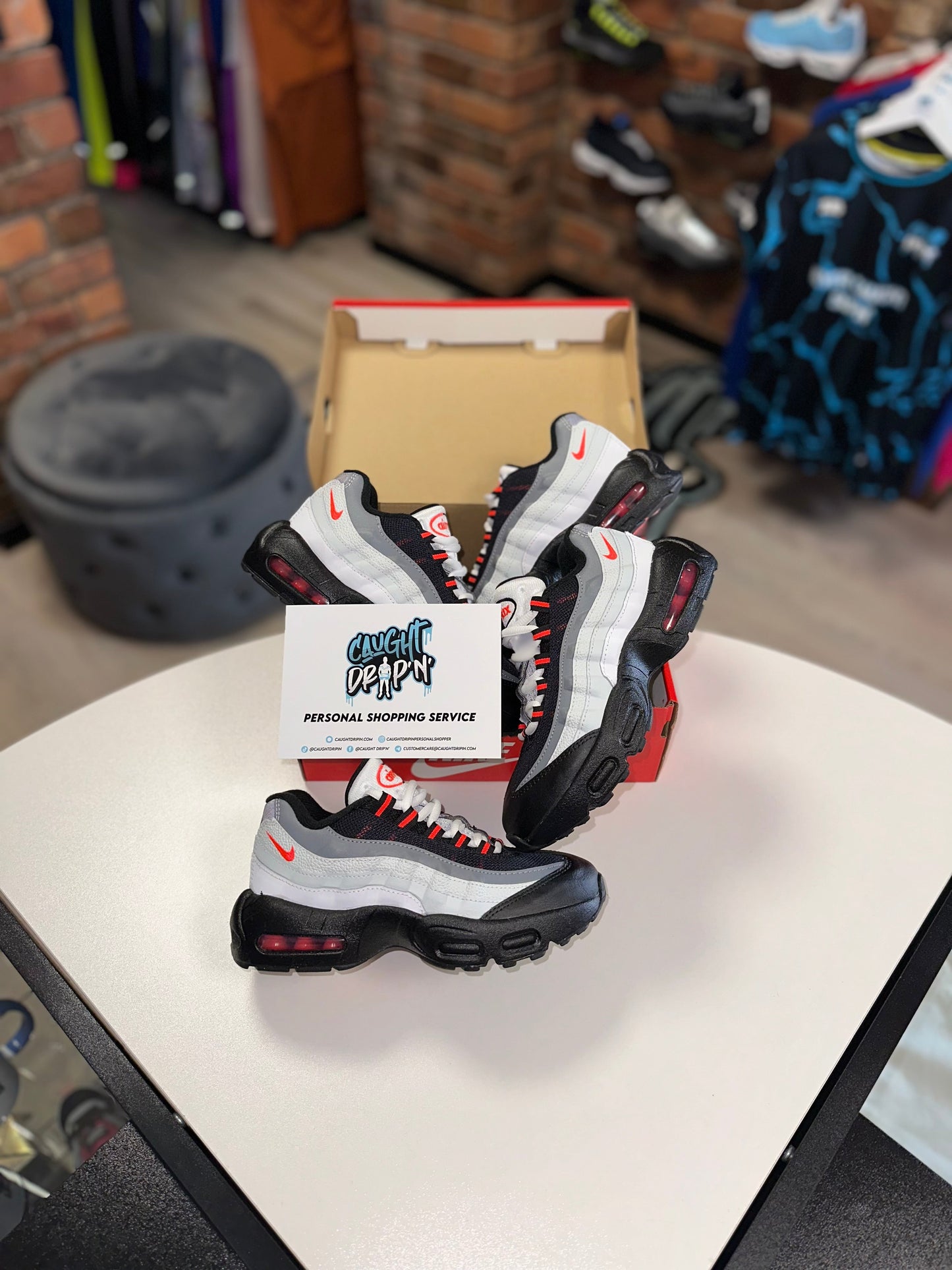 Nike Air Max 95’s Children PS Black, White, University Red 2024