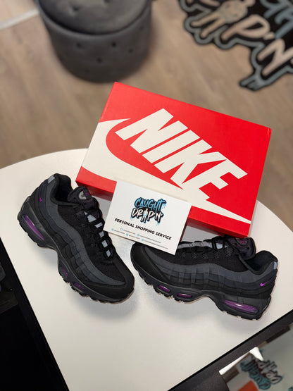 Nike Air Max 95’s Black, Vivid Purple 2025 Big Bubble