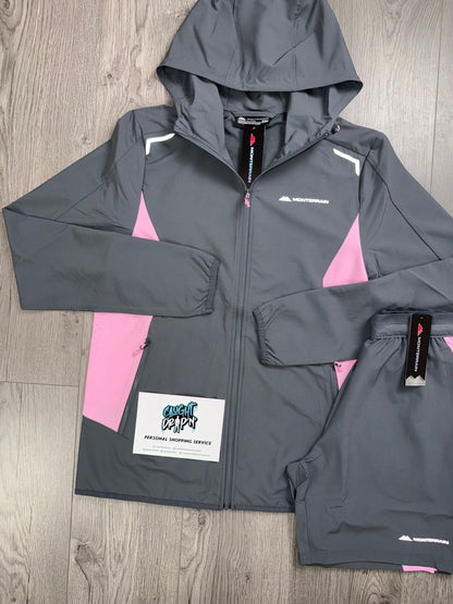 Monterrain Windrunner Set Iron Grey | Pink Foam