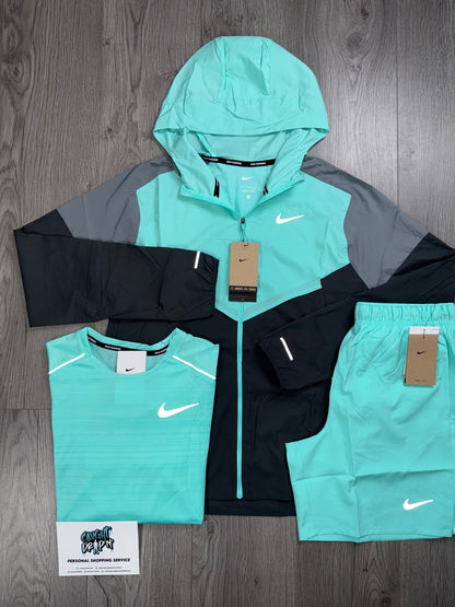 Nike 3 Piece Windrunner Hyper Turquoise | Anthracite Set