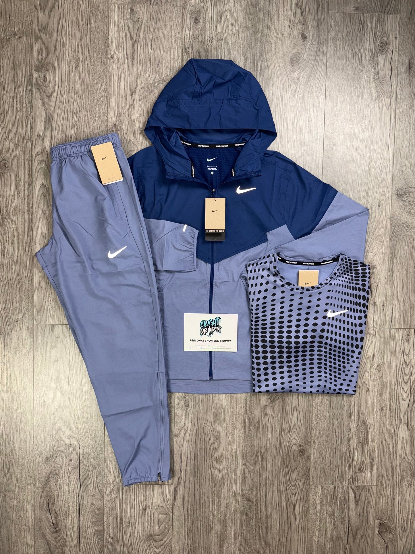 Nike 3 Piece Windrunner Navy | Indigo Tracksuit