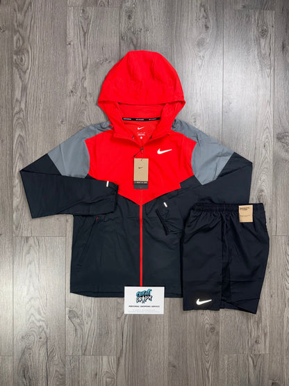 Nike Windrunner Light Crimson Red | Black Set