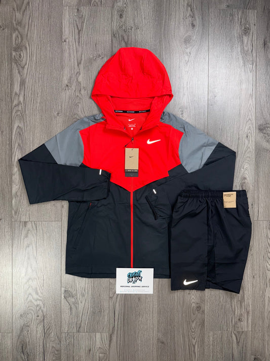 Nike Windrunner Light Crimson Red | Black Set