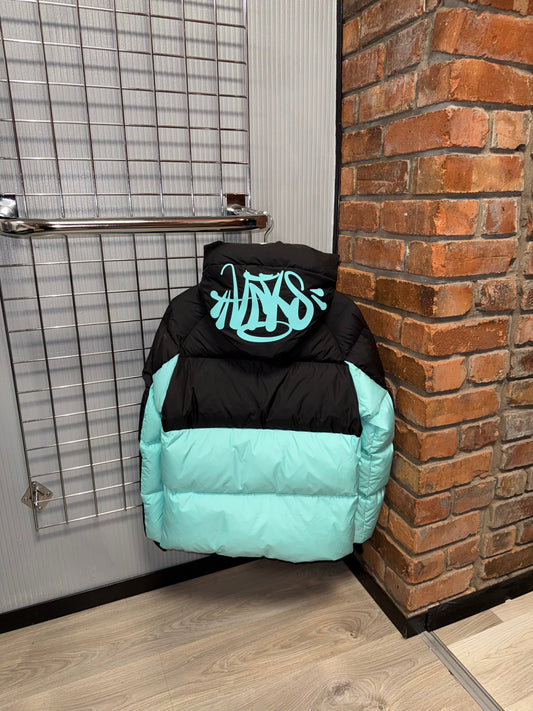 Syna World Old Season Puffer Coat Turquoise | Black