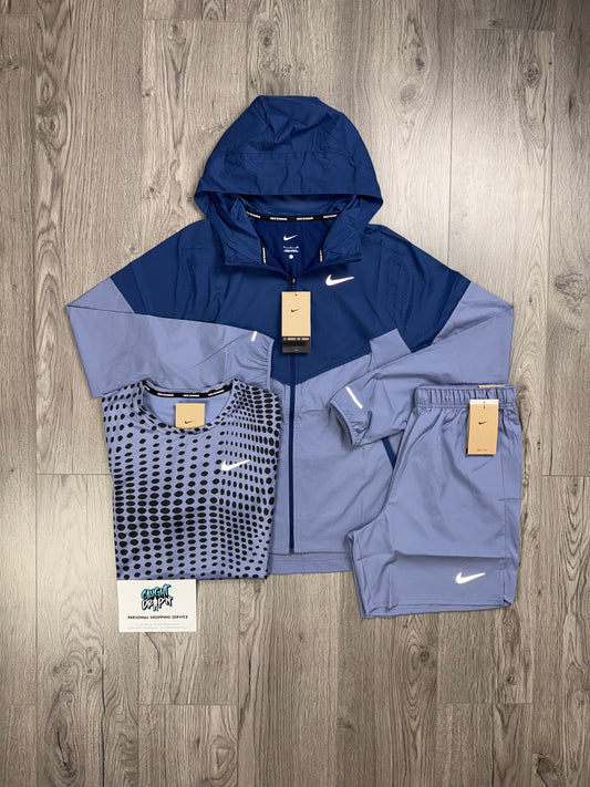 Nike 3 Piece Windrunner Navy | Indigo Set