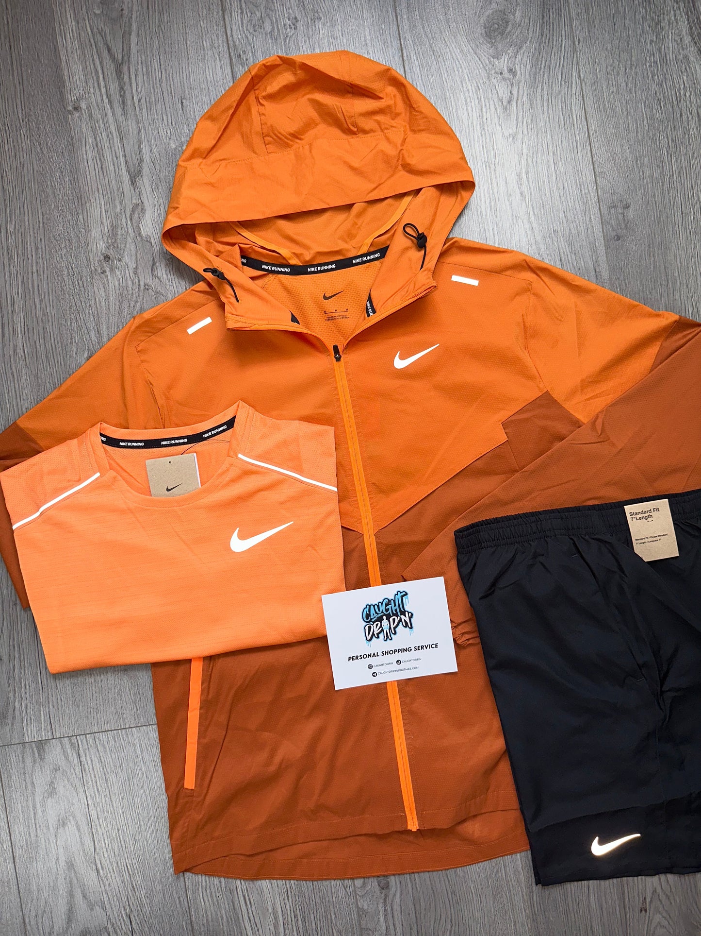 Nike 3 Piece Orange Trance Windrunner Set