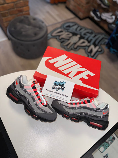 Nike Air Max 95’s Atmos Logo Grey | Crimson Red 2018